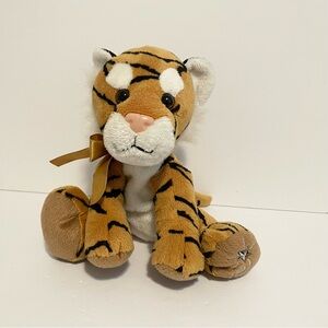 Russ Shining Stars Tiger Plush Stuffed Animal 8” Inches Star On Foot Striped Cat